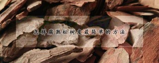 怎样腐熟松树皮最简单的方法,第1图