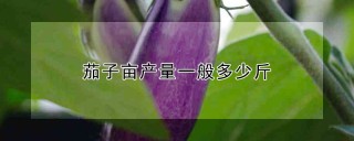 茄子亩产量一般多少斤,第1图