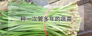 种一次管多年的蔬菜,第1图