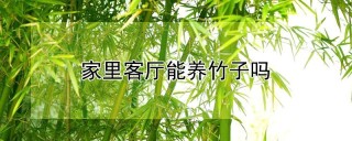 家里客厅能养竹子吗,第1图